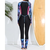 olcso Kiütés őrök-Női Búvárruha UV Napvédelem UPF50+ Könnyű Hosszú ujj Spandex Fürdőruha Cipzár Úszás Szörfözés Tengerpart Vízi sportok Nyár Tavasz Ősz