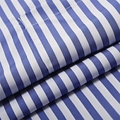preiswerte Herrenhemd zum Knöpfen-Herren Hemd Sommerhemd Freizeithemd Strandhemd Knopfhemd Hellgrün Blau Leicht Blau Kurzarm Vertikale Streifen Revers Urlaub Hawaiianisch Bekleidung Polyester Mode Lässig Bequem Tasche