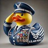 cheap Statues-Veteran Tribute Duck Resin Decoration, Mini Military Rubber Duckies in Army Uniform, Veteran Ducks for Jeeps Ducking, Veterans Day Gifts and Decorations