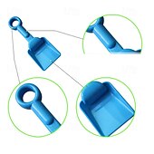 billige Strand- og utendørsleker-strand sand spader for barn - 4 pakker spader fargerike scoops reise sand leker for småbarn barn utendørs graving lek kraftig plast hage planting spader spader sett sandkasse leker