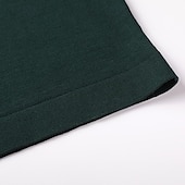 cheap Men&#039;s Elite Polo-Men&#039;s Silk Linen Cotton Business Casual Half Zip Short Sleeve Basic Formal Solid Color Zipper Summer Black Dark Navy Sky Blue Dark Green Gray