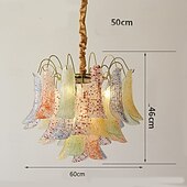baratos Candeeiros de Lustre-Luminária pendente de LED com 6 luzes, moderna, estilo fazenda, com cordão ajustável, iluminação para ilha de cozinha, sala de jantar, quarto, hotel