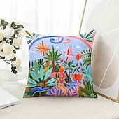 abordables Taies d&#039;Oreiller-Housse de coussin décoratif en forme de cœur 1PC housse de coussin carrée douce pour canapé pour chambre salon canapé chaise