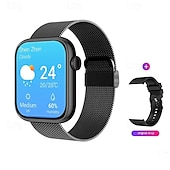 abordables Montres connectées-QX7 Montre intelligente 1.85 pouce Smartwatch Montre Connectée Bluetooth Rappel sédentaire Réveil Calendrier Compatible avec Smartphone Femmes Hommes Rappel de Message Podomètre Cadran de montre