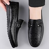cheap Men&#039;s Slip-ons &amp; Loafers-Men&#039;s White Loafers with Silver Accents, Lightweight Casual Shoes, Ideal for Everyday Wear and Vacation Getaways