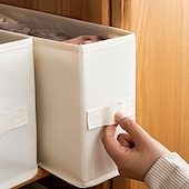 economico Organizzatori di Cassetti per Vestiti-Organizzatore per guardaroba con maniglia, sottile contenitore pieghevole per cassetti per armadio, contenitore in tessuto per jeans, maglioni, t-shirt, sciarpe, reggiseni