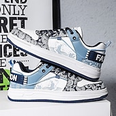 preiswerte Sneaker für Herren-Modische Herren-Sneaker – Retro-inspirierte Muster, Kunstledermaterial, ideal für Freizeitausflüge und Abenteuer in der Stadt