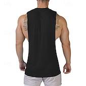 cheap Tank Tops-Men&#039;s Tank Top Vest Top Undershirt Sleeveless Shirt Sleeveless Crew Neck Summer Print Fashion Designer Basic Classic Vacation Street Going out Black White Pink Top Tee for Men