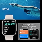 cheap Smartwatch-696 GTX20 Smart Watch 1.85 inch Smartwatch Fitness Running Watch Bluetooth Pedometer Call Reminder Sleep Tracker Compatible with Android iOS Women Men Hands-Free Calls Message Reminder IP 67 38mm