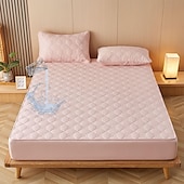 abordables Parures de draps-Protector de matelas imperméable Matelas matelassé Housse de matelas ajustée Protéger le matelas Reine Pleine Roi Housse de matelas protectrice avec bande élastique Épaissi anti-urine