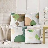 preiswerte Dekorative Wurfkissen-Geometrischer Dekorations-Wurfkissenbezug 4PC Weicher quadratischer Couchkissenschutz für Schlafzimmer Wohnzimmer Sofa Stuhl