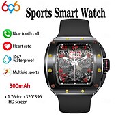 Χαμηλού Κόστους Smartwatch-696 V68 Εξυπνο ρολόι 1.76 inch Έξυπνο ρολόι Bluetooth Βηματόμετρο Υπενθύμιση Κλήσης Παρακολούθηση Ύπνου Συμβατό με Android iOS Άντρες Κλήσεις Hands-Free Υπενθύμιση Μηνύματος IPX-0 Θήκη ρολογιού 44mm