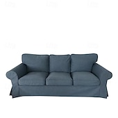 baratos Cobertura de Sofa-Capa de Sofá 3 Lugares Capa de Sofá Ektorp com 3 Capas de Almofadas e 3 Capas de Encosto Slipcover Washable Cor Bordô Ektorp Protetor de Móveis