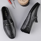 cheap Men&#039;s Slip-ons &amp; Loafers-Men&#039;s White Loafers with Silver Accents, Lightweight Casual Shoes, Ideal for Everyday Wear and Vacation Getaways