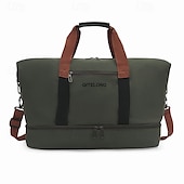 abordables stockage de bagages et de voyage-Sac de voyage week-end avec compartiment à chaussures, sac de sport avec séparation humide et sec pour femmes et hommes, sac fourre-tout léger de grande capacité pour les voyages, le sport et le