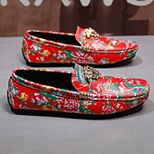 preiswerte Herrenpantoletten &amp; -slipper-Blaue Slipper für Herren mit Blumenmuster und Löwenkopf-Dekoration, stylische Mokassins, ideal für Freizeitausflüge, als Freizeitkleidung und für erholsame Ferien