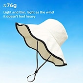 abordables sombreros caseros-Sombrero de sol para mujeres protección solar de verano sombrero de pescador sombrero de camping al aire libre sombrero anti-ultravioleta de ala ancha