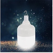 cheap Flashlights &amp; Camping Lights-LED Emergency Light Bulb 3600mAH Battery USB Rechargeable 5 Lighting Modes Energy-Saving Lamp with  Hook for Outdoor Picnic Camping Tent Night Market 200W
