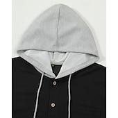 preiswerte Herrenjacken &amp; Herrenmäntel-Herren Leichte Jacke Sommerjacke Hemdjacke übergangsjacke Urlaub Täglich Warm Tasche Frühling &amp; Herbst Farbblock Mode Klassisch Mit Kapuze Regulär Schwarz Weiß Königliches Blau Khaki Grau Jacken