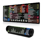 お買い得  家庭用品-Excel チートシート デスクマット、ショートカット付き XL マウスパッド、31.5&quot;x11.8&quot; または 35.4&quot;x15.7&quot;、デスクプロテクター、滑り止め、防水、オフィスワーク &amp;プロフェッショナル向けのゲーム、生産性ギフト &amp;学生