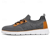 cheap Men&#039;s Sneakers-Men&#039;s Knit Athletic Sneakers – Lightweight Breathable Running and Walking Shoes for Gym, Work and Travel