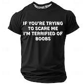 cheap Men&#039;s Funny T shirts-Men&#039;s Rude T Shirt Short Sleeve T shirt 3D Print Crew Neck Shirt Fashion Daily Casual Street Casual Daily Black Red Blue Summer Spring All Seasons Clothing Apparel S M L XL XXL XXXL