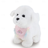 お買い得  ぬいぐるみ-子供用電動リーシュ犬は吠えて歩くことができ、取り外し可能で洗えるシミュレーションぬいぐるみテディペット猫小さな女の子のおもちゃ
