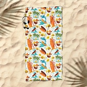 cheap Beach Towel Sets-Printed Beach Towel, Lightweight Quick-Dry Sand-Free Beach Blanket, Ideal for Travel, Pool, and Outdoor Use