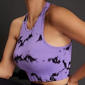 abordables Tops de yoga-Mujer Top de yoga Cuello Barco Secado rápido Transpirable Tobilleros Manga Corta Deportes camuflaje Camiseta por Entrenamiento de gimnasio Danza pepinillo Ropa de Deporte