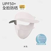 cheap Home Wear-Summer Sunscreen Ice Silk Breathable Mask Anti-ultraviolet Simple Black Glue Brim Eye Protection