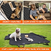 baratos Capas para bancos de automóveis-Capa para assento de carro para cachorro, capa para assento traseiro para cães, protetor de assento de carro para animais de estimação, capa à prova d&#039;água para assento de carro, capa antiderrapante