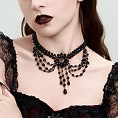 tanie Naszyjniki i wisiorki-1 szt. Naszyjniki For Damskie Ulica Codzienny Kryształ Retro