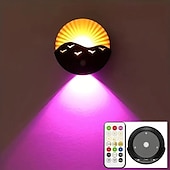 baratos Luzes decorativas-Luz de parede com sensor de movimento LED, luz noturna recarregável para quarto, corredor, escada, armário, decoração, presente de Natal