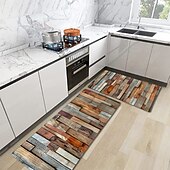 Недорогие Беговые коврики-Текстура дерева кухонный коврик ковры для прихожей коврики моющиеся для спальни гостиной кухни ванной комнаты противоскользящие коврики