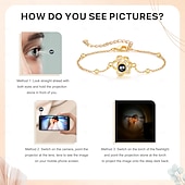 cheap Personalized Gifts-Personalized Photo Cat Paw Projection Bracelet, Custom Best Gift for Her, Cute Paw Print Memory – Perfect for Mother’s Day, Valentine’s Day, Christmas, Birthday, Anniversary Gift for Mom, Wife, Girlfriend – Gentle Love and Care
