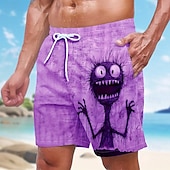 abordables Animales &amp; Aves-Hombre Animal Gracioso Boxers de Natación Pantalones de Natación Pantalones de Surf Media cintura Ropa de calle Hawaiano vacaciones en la playa Bolsillos laterales Forro de malla Cintura elástica con
