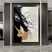 cheap Abstract Paintings-Oil painting hand painted abstract painting Wabi sabi Wall Art Set of 2 Beige Abstract Painting on Canvas A Pair Beige Texture Wall Art Neutral Abstract Wall Art Boho Wal Decor