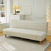 economico Copertura del divano futon-Copridivano letto senza braccioli in tessuto jacquard, copridivano elasticizzato, copridivano elastico per panca