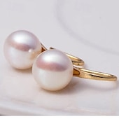 economico Orecchini-orecchini a bottone classici orecchini di gioia benedetti gioielli in argento / oro per matrimonio fidanzamento ballo di fine anno promessa