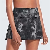 cheap Women&#039;s Skirts &amp; Skorts-US Open Women&#039;s Tennis Skirts with Shorts Pleated Quick Dry Tennis Golf Badminton Tie Dye Skort Black Pink Blue Tennis Clothing