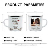 baratos Presente de Casamento-caneca de cerâmica personalizada com foto e texto personalizados, xícara de café personalizada com mensagem pessoal, presente para amantes de café, dia dos namorados, natal, aniversário