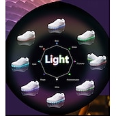 cheap Men&#039;s Sneakers-Gold LED Light Up Sneakers for Men and Women – USB Rechargeable Shiny Party Shoes with Glow Sole for Dancing, Festivals, Nightclubs, and Halloween