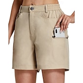 preiswerte Unterteile-Damen Laufshorts Cargoshorts Wandershorts Außen Normale Passform Schnelltrocknend Shorts Elastischer Bund Schwarz Khaki Spandex Jagd Klettern Laufen S M L XL XXL
