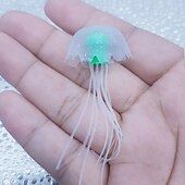 cheap Animal Support &amp; Care-6-Piece Set of Realistic Silicone Jellyfish Aquarium Decoration - bright Fluorescent Floating Jellyfish Simulated Artificial Coral reef Ornament