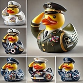 cheap Statues-Veteran Tribute Duck Resin Decoration, Mini Military Rubber Duckies in Army Uniform, Veteran Ducks for Jeeps Ducking, Veterans Day Gifts and Decorations
