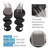 economico Closure e frontal-Chiusura in pizzo trasparente afro crespo e liscio, solo chiusura in capelli umani al 100%, chiusura in pizzo peruviano remy yaki liscio 4x4 per donna