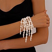 abordables Bracelets-Bracelet Jonc Le style rétro Classique Mini ancien Mode Tendance Bracelet Bijoux Blanche Rond pour Mariage Soirée Fiançailles Bal de promo