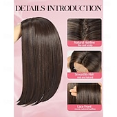 cheap Synthetic Trendy Wigs-Bob Wigs for Women Middle Part Bob Style Heat Resistant Fibre Synthetic Heat Resistant Wigs Ligt Brown Color
