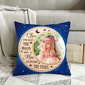 abordables Oreillers personnalisés-Housse de Coussin Personnalisée Ajoutez votre image Idée Cadeau Amour Éternel Cadeau Personnalisé Design Photo Image Housse de Coussin Décontractée 1 pièce Sur Mesure
