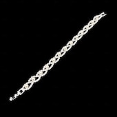 abordables Parures de Bijoux-Ensembles de bijoux de mariée 1 ensemble en alliage de diamant imitation 1 bracelet boucles d&#039;oreilles collier ensemble de bijoux élégants pour femmes pour mariage invité de mariage fête tenue de